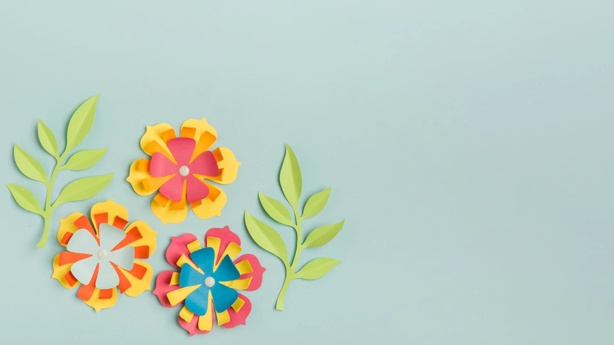 Colorful paper art